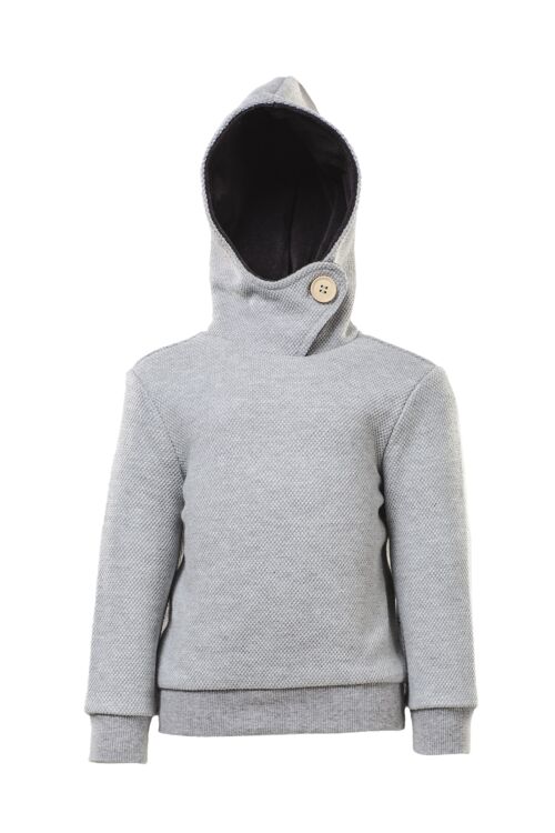 Hoodie, Light Grey Melange