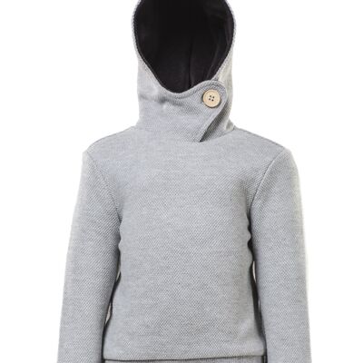 Hoodie, Light Grey Melange