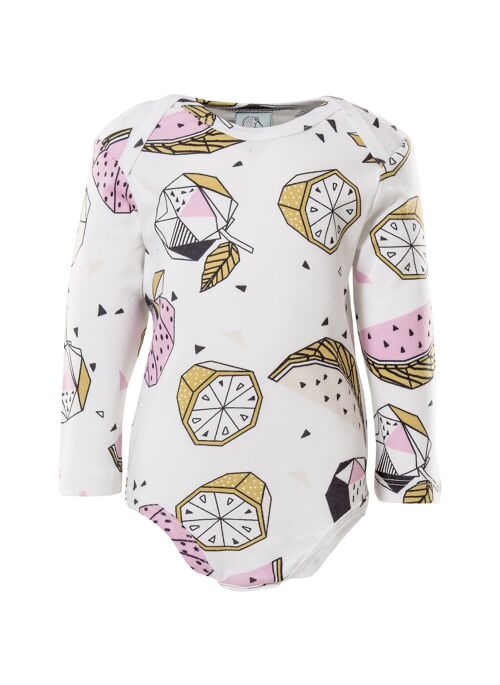 Long Sleeve Body, Cubic Fruits