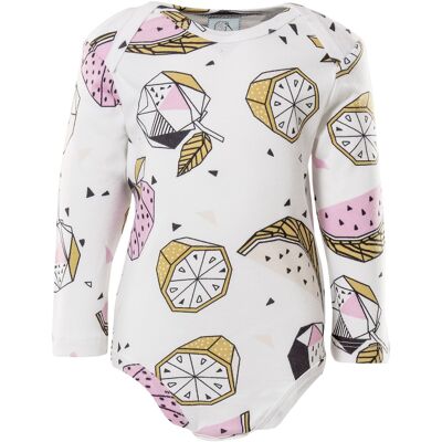 Long Sleeve Body, Cubic Fruits