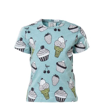 Short Sleeve Baby T-shirt, Sweets and Fruits