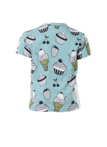 T-shirt bébé à manches courtes, bonbons et fruits 2