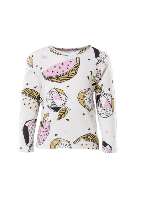 Long Sleeve T-shirt Cubic Fruits