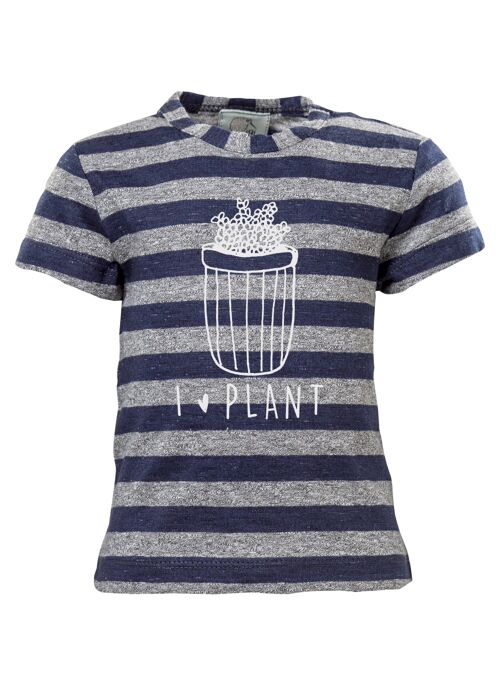 Short Sleeve Striped T-Shirt,