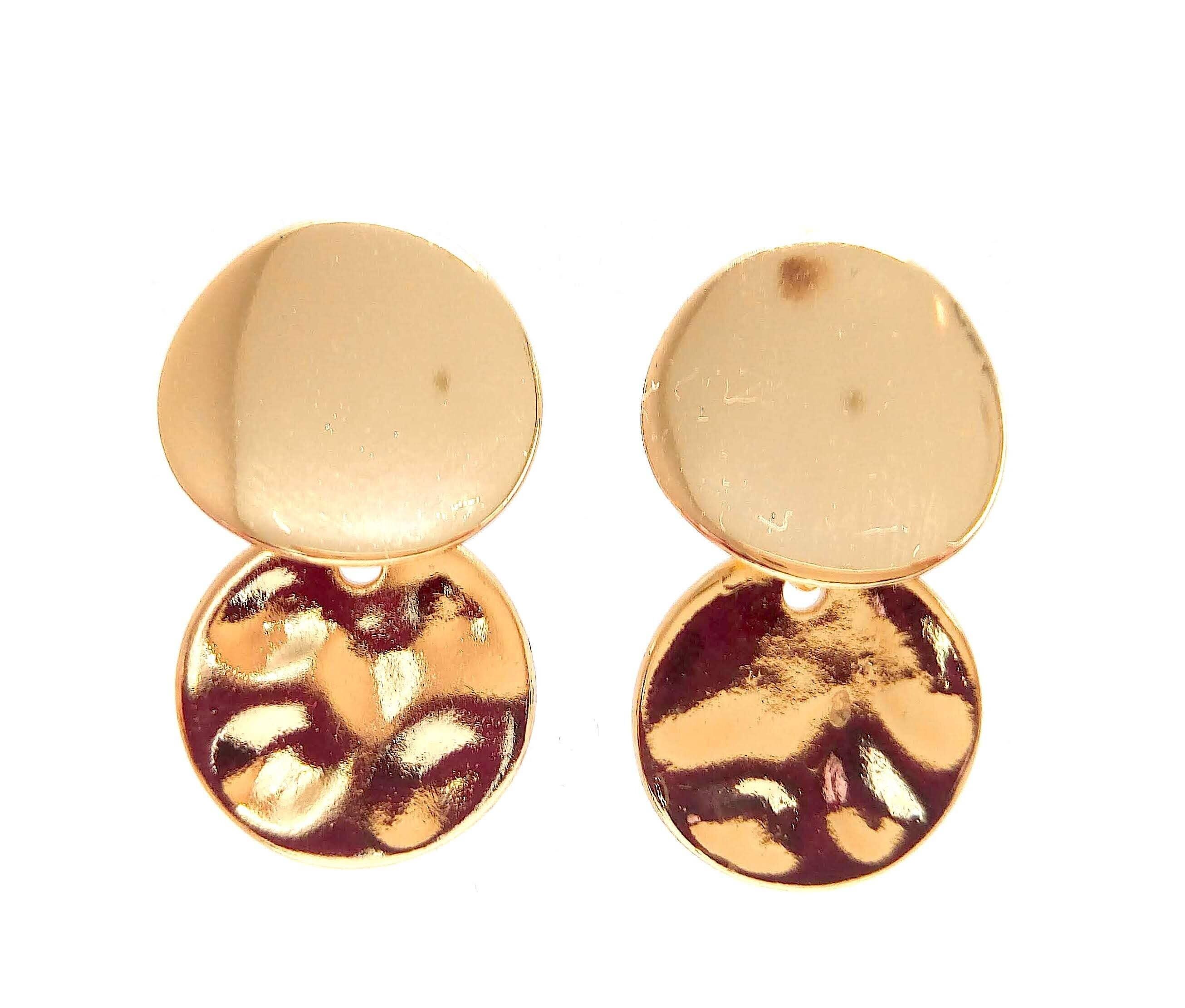 Orecchini a pallina di ottone