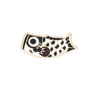 Japanese koinobori lucky fish enamel pin