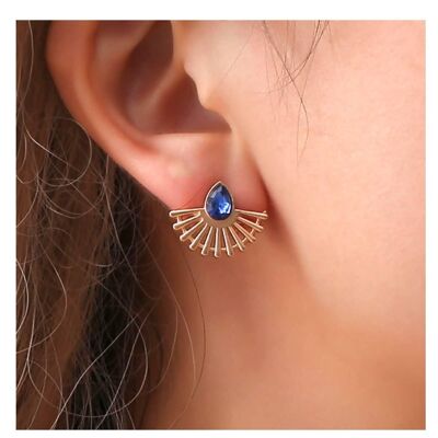 Studs puces art déco demi lune