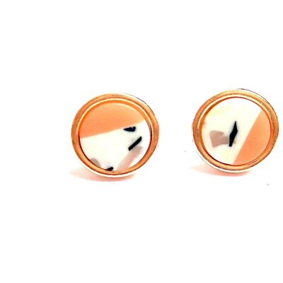 Marble and nude studs