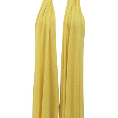 Stole 200x60cm 58% cashmere 42% linen - Yellow