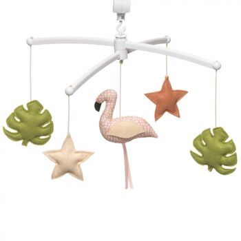 Mobile flamant rose vert 2