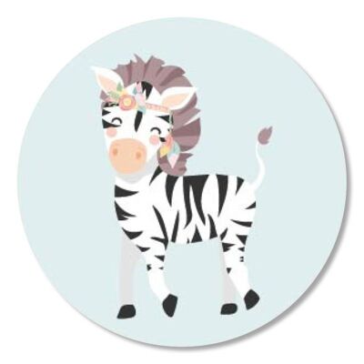 Sticker 'Boho' Zebra 50mm