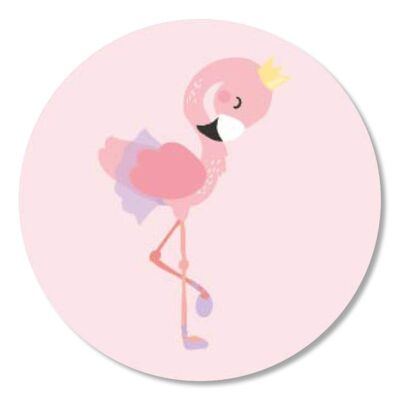 Sticker 'Boho' Flamingo 50mm