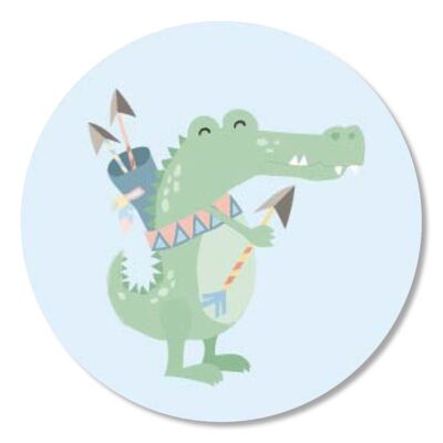 Sticker 'Boho' Krokodil 50mm