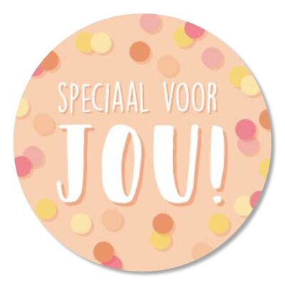 Sticker 'Speciaal voor jou' 50mm