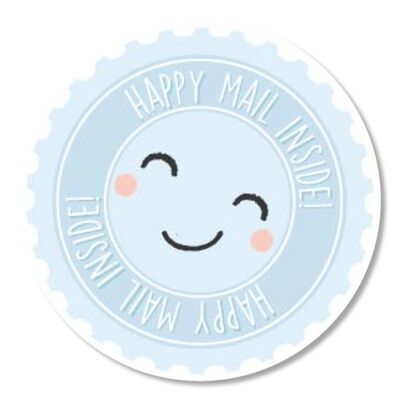 Sticker 'Happy mail' 50mm