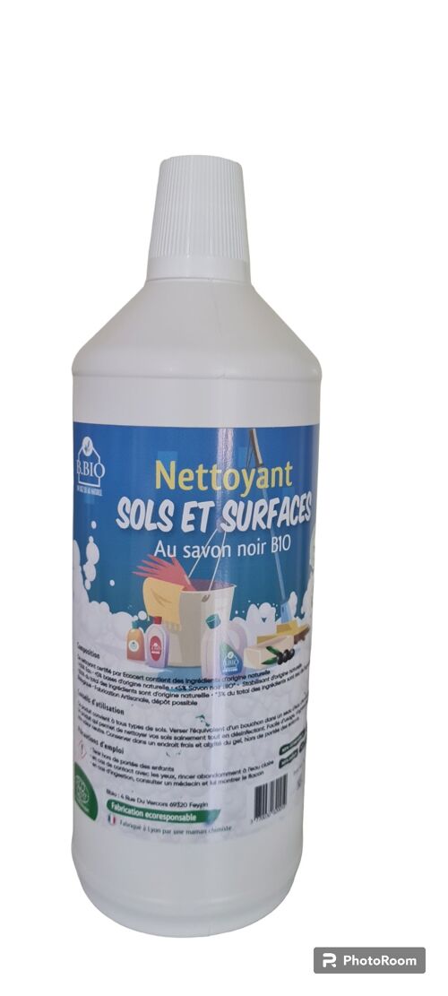 Produit sol et surfaces au savon noir 1L