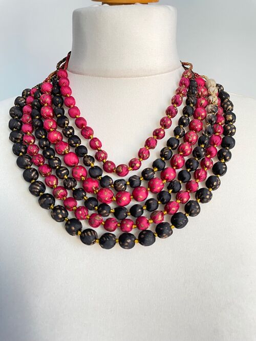 Multi-Coloured Beaded Necklace