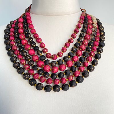 Multi-Coloured Beaded Necklace