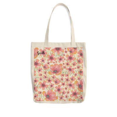 Tote bag Poppies Roses