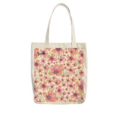 Tote bag Coquelicots Roses