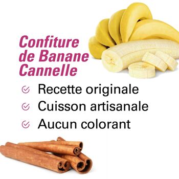 Confiture de Banane Cannelle 220g 4