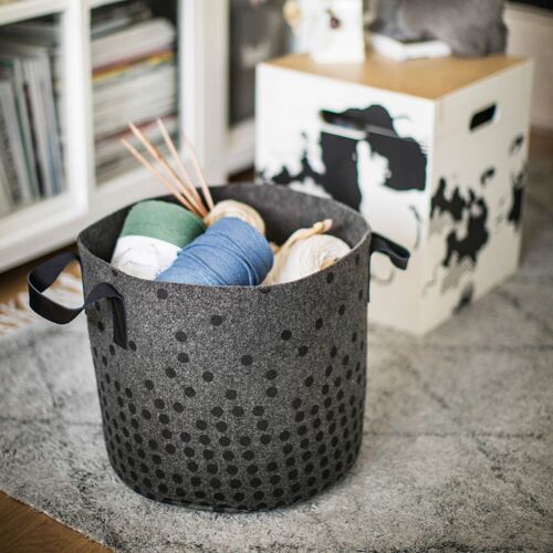 Storage Basket - Dots - 30 Liters