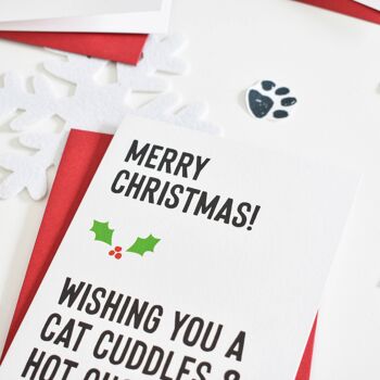 Paquet de cartes de Noël chat 4