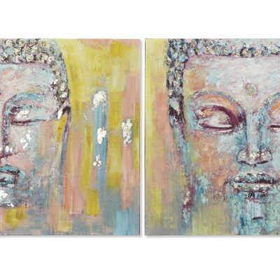 PINE CANVAS BILD 100X3,5X100 BUDDHA 2 SORTIERT. CU179121