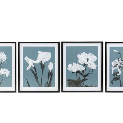 FIR GLASS PICTURE 55X2.5X70 FLOWERS 4 ASSORTMENTS. CU179537