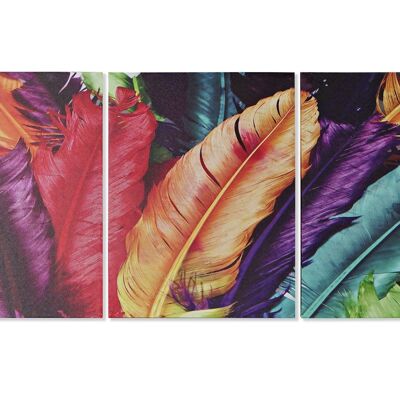 MDF CANVAS PICTURE 30X1,8X40 FEATHERS 3 ASSORTMENTS. CU179742