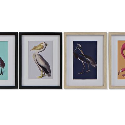 PICTURE PS 35X2X45 BIRDS FRAMED 4 ASSORTMENTS. CU179771