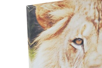 TABLEAU SUR TOILE MDF 40X1,8X40 TIGRE LEON 4 ASSORTIS. CU179794 2