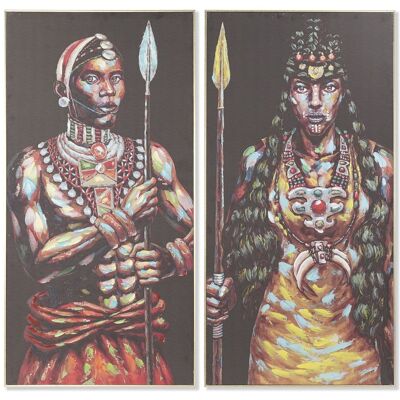 AFRICAN PS 60X5X120 CANVAS PICTURE 2 ASSORTMENTS. CU181673