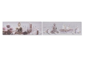 TABLEAU SUR TOILE 90X2X30 BOUDDHA 2 ASSORTIS. CU186300 1