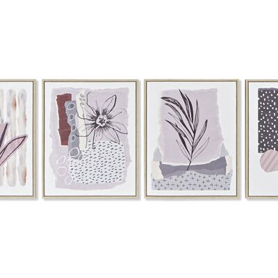 PICTURE CANVAS PS 40X2,5X50 ABSTRACT FLOWER 4 ASSORTMENTS. CU187153