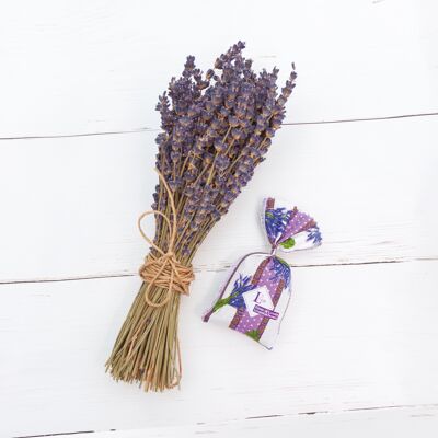 Lavender and Lavandin Individual Sachet 18 grs Lavender Fabric - No cellophane