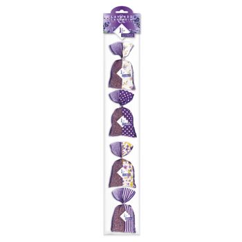 Rosary 4 sachets Lavender and Lavandin 18 grs Two-tone Purple Fabric 1