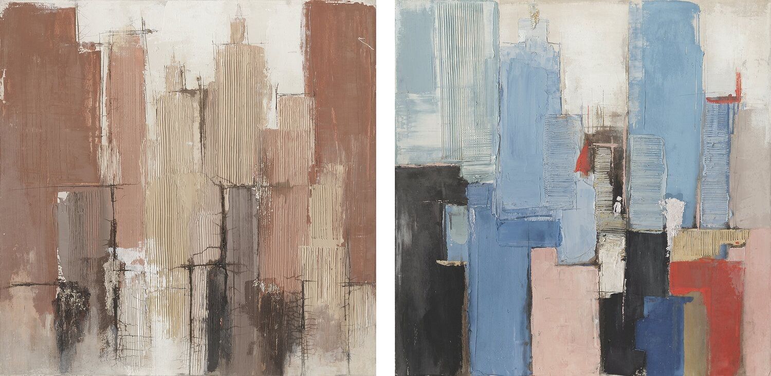 MALEREI AUF LEINWAND 100X2,4X100 ABSTRAKT 2 SORTIMENTE. CU187333