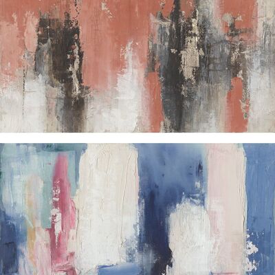 PAINTING CANVAS PICTURE 120X4X90 ABSTRACT 2 ASSORTED. CU187349