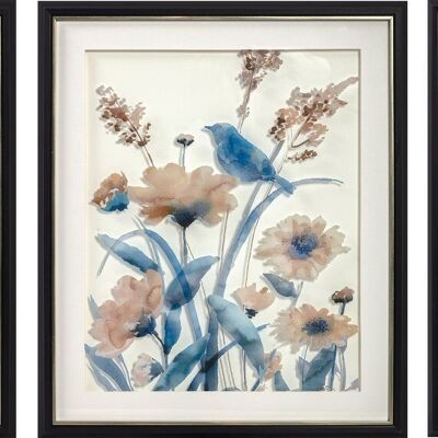 IMAGE EN VERRE MDF 50X2X60 FLEURS 3 ASSORTIMENTS. CU187360