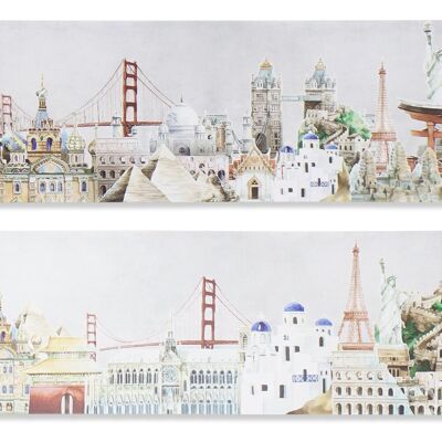 CANVAS PICTURE 90X2X30 CITY CANVAS PICTURE 2 ASSORTED. CU187387