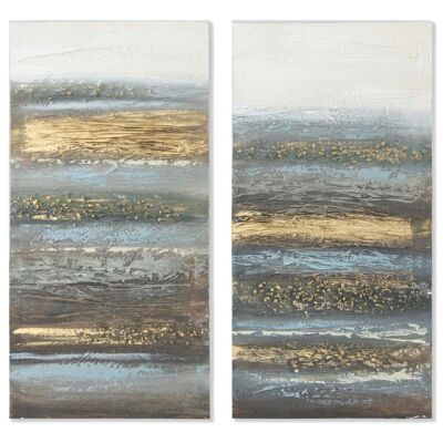 CANVAS PICTURE MDF 30X2,5X60 ABSTRACT 2 ASSORTMENTS. CU187789