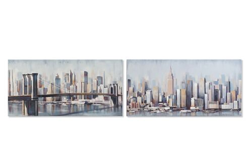 CUADRO LIENZO MDF 120X3X60 NEW YORK 2 SURT. CU188152