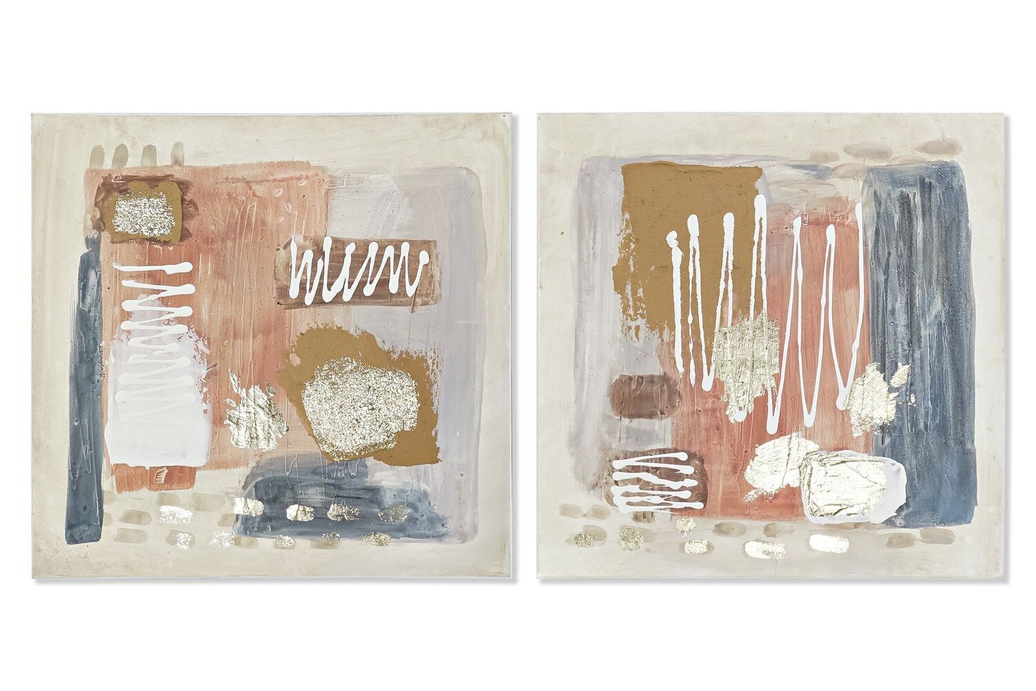 GEMÄLDE LEINWAND BILD 60X2,8X60 ABSTRAKT 2 SORTIMENTE. CU193163