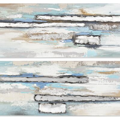 PAINTING CANVAS PICTURE 150X3X60 ABSTRACT 2 ASSORTED. CU193167