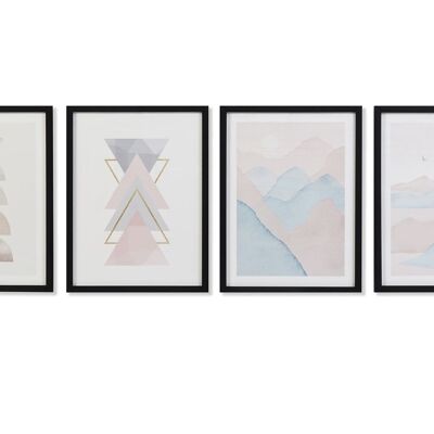 PICTURE PS MDF 30X3X40 MOUNTAINS FRAMED 4 ASSORTMENTS. CU193213