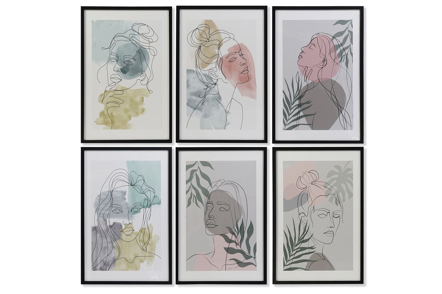 TABLEAU PS MDF 40X3X60 FEMME ENCADRÉ 6 ASSORTIS. CU193217