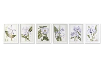 IMAGE EN VERRE MDF 40X2X54 FLEURS 6 ASSORTIMENTS. CU193368 1