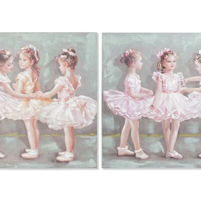 MDF CANVAS PICTURE 80X3X80 BALLET 2 ASSORTED. CU194046