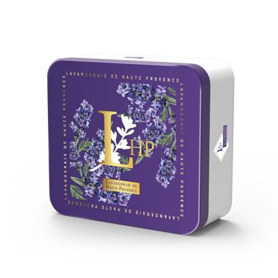 Box Metallbox Nr. 7 mit 1 Seife 100 g Lavendel + 1 Beutel 18 g Lavendel & Lavandin